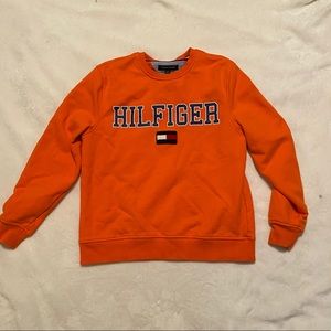 Tommy Hilfiger- logo patch cotton sweatshirt